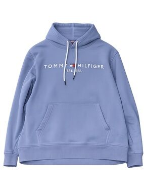 Tommy Hilfiger Light Blue Logo Pullover Hoodie